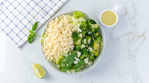 Orzo Broccoli Pesto Salad
